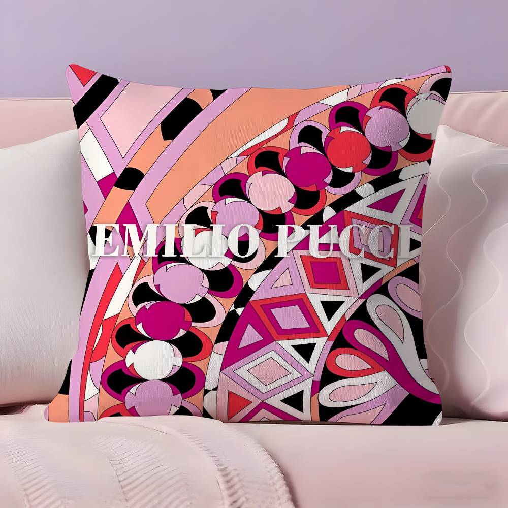 Fashion E-Emilio-O P-Pucci Pillow Case  Ultra Soft Skin Friendly Fabric Cloud Like Comfort & Concealed Zipper