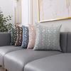 100%Polyester Jacquard Pillowcase Geometric Patterned Sofa Lumbar Pillow Covers For Spring, Summer, Autumn, And Winter Seasons