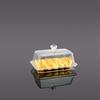 Rectangular Butter Holder Transparent Butter Keeper Tray Convenient Butter Dish Container  Kitchen