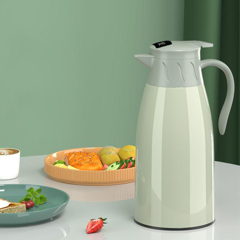 Smart Press-Type Insulated Thermos Flask for Dorms and Homes - Ideal for Hot Water, Tea, and Boiling Water