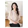 Chiffon Shirt for Women Five-quarter Sleeve Summer Lotus Leaf Collar Solid Color Fashionable Loose Thin Temperament Top