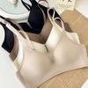 Traceless Underwear Women's Summer Thin Small Breasts Gather and Close Secondary Breasts, Jelly Strips, Anti-sagging Red Bra