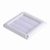 White Exhaust Vent Cover With Net Ventilation Grill Active Louver Dryer Outlet Cover  House Outside