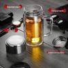 ShengJia Double-Layer Glass Tea Infuser Cup