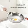 Non-stick 304 Stainless Steel Hammered Wok for Gas and Induction Cooktops
