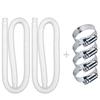 Pool Drain Hose Cuff Replacement Easy Installation Leak-Proof Pool Tubes for Outdoor Swimming Supply