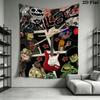 Gorillaz Wall Tapestry Aesthetic Wall Hanging Printed Fabric Blanket Decorative Tapestries for Bedroom Living Room Home Decor