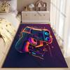 Futuristic neon cyberpunk pistol carpet Yoga living room room decor children's crawling mat doormat area rug games mat