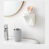 Toothbrush Holder Toilet Non-perforated Toothbrush Shelf Three-in-one Toiletry Cup Magnetic Tooth Cup Toothpaste Holder