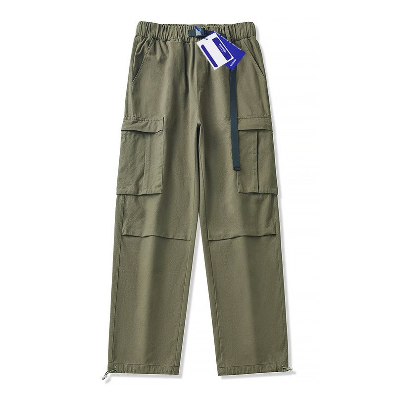 Wassup Retro Pure Cotton Cargo Pants Men's Autumn 2025 New Trendy Brand Wide-Leg Casual American Straight-Leg Trousers