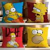Hot T-TThe Simpsons Cushion Cover Soft Washable Pillow Case Multi-Scene for Couch Bed Travel Office Use