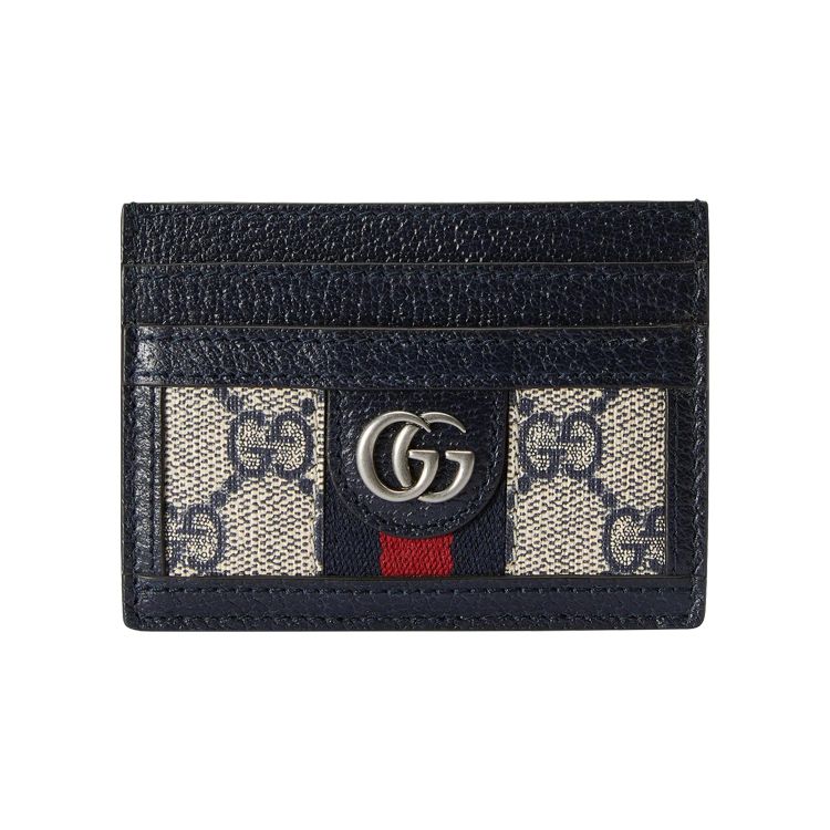 Gucci Ophidia GG Kartes maciņš Bēšs/Zils