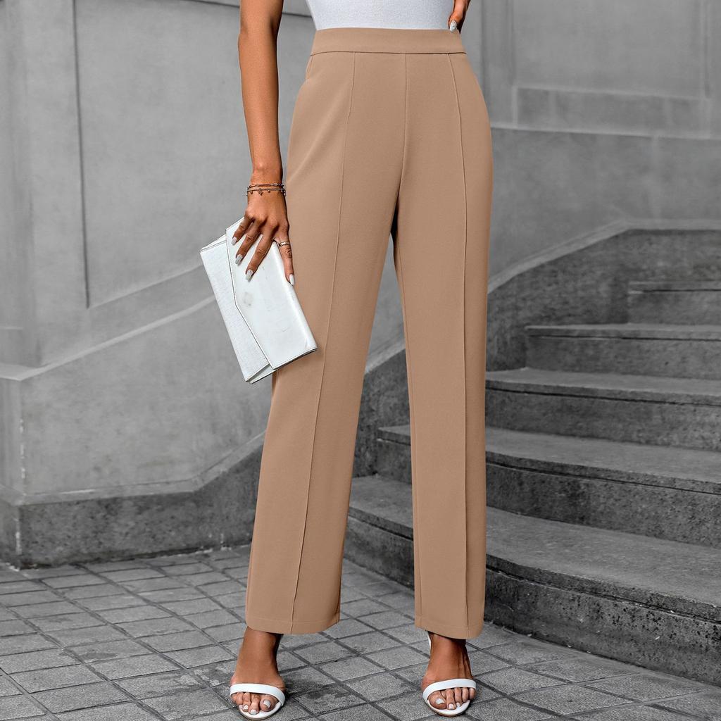 Women's Straight Pants Fashion Casual Pants Nine Point Harlan Pants