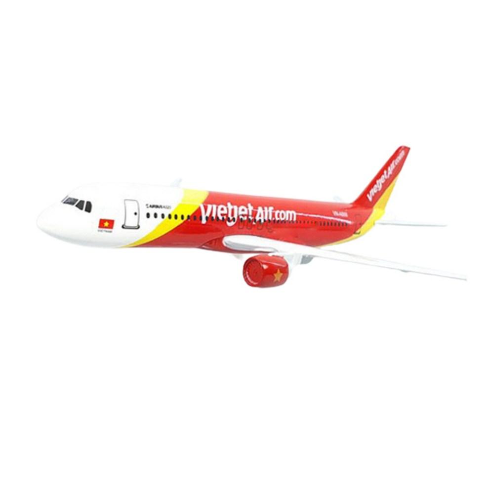 1:63 Scale Vietjet Air A320 Diecast Alloy Model Airplane, Ready-Made