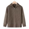 Yuzhaolin Women's Full-Zip Cable Knit Cardigan for Mature Women
