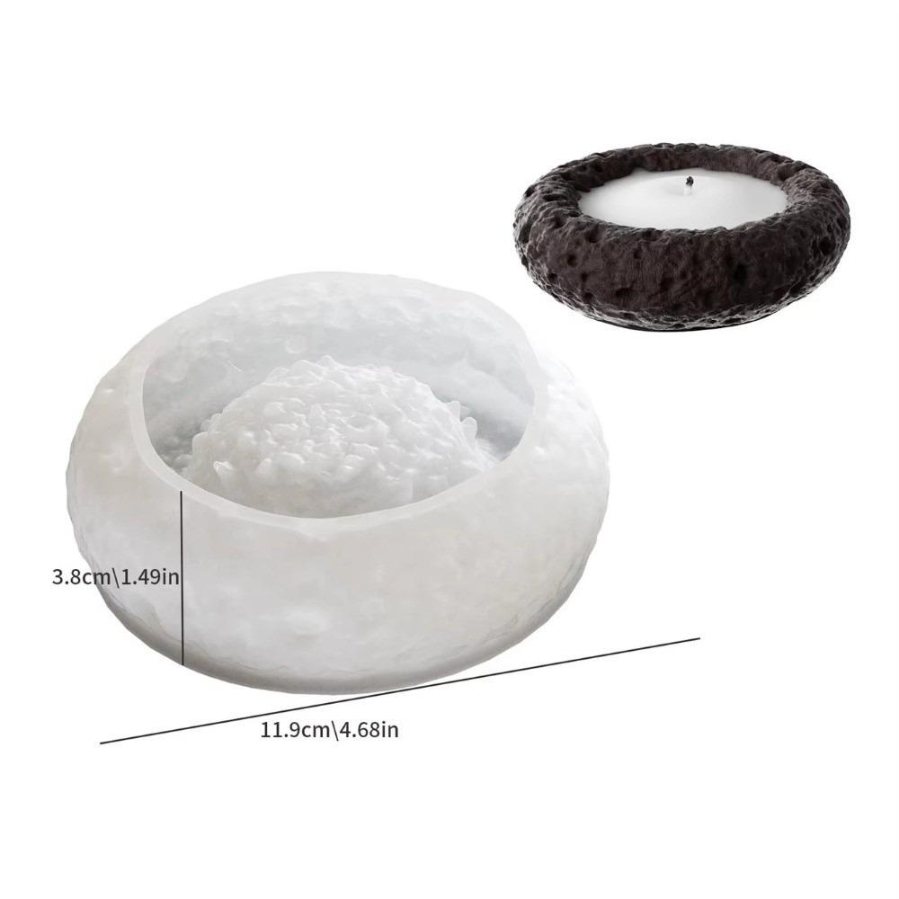 

DIY Silicone Plaster Mold Ircular Space Texture Resin Mold Aromatherapy Candle Cup Circular Storage Box Circular Storage Box белый