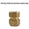Aluminum-Plastic Pipe Connector 1216/1620 with Copper Internal Thread Fittings for Water Heating Systems