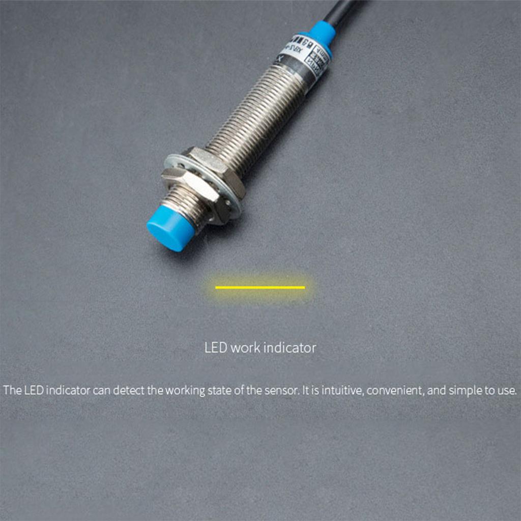 4mm Inductive Proximity Sensor Switch Detector PNP NO for DC 6-36V 200mA 3-Wire LJ18A3-5-Z/BY for Printer Probe Bed Leve
