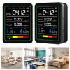 5 In 1 Carbon Dioxide Detector Digital Display Temperature Humidity Monitor USB Rechargeable for Air Quality Detecting