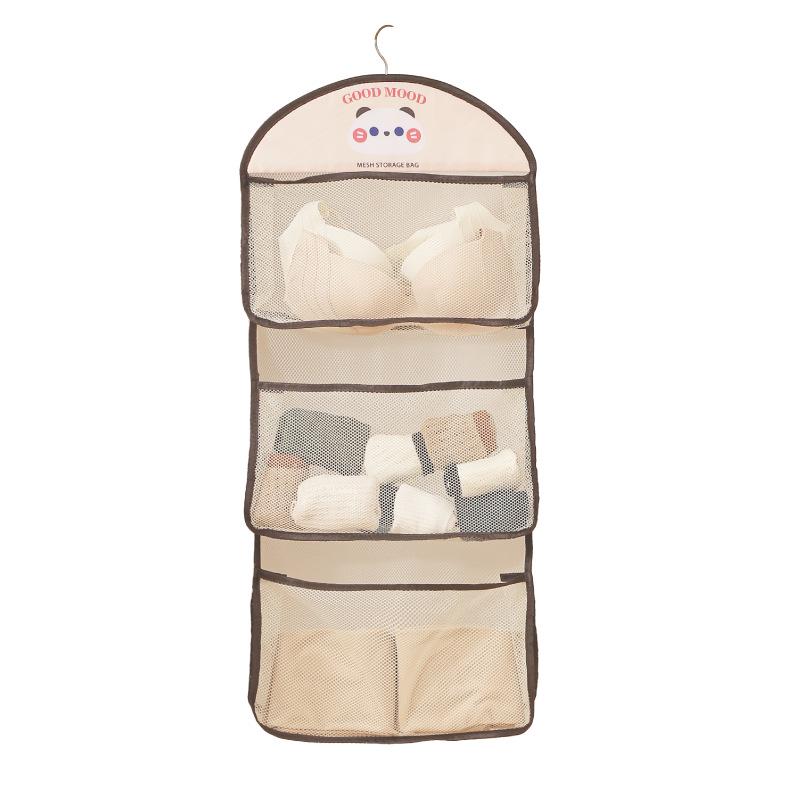 Tecknad Hängande Förvaringsväska för Garderob med Stor Kapacitet för Underkläder och Strumpor