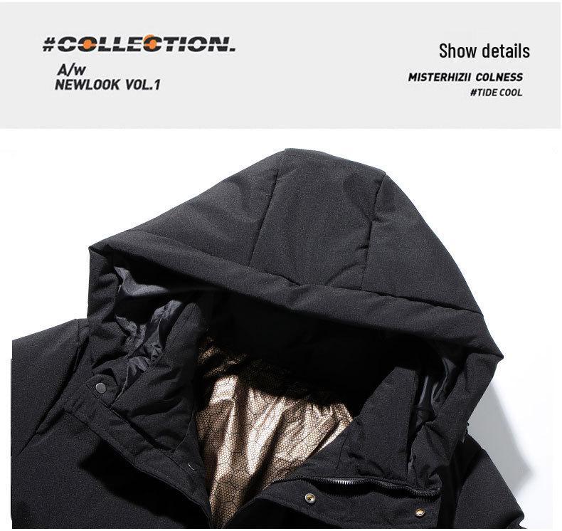 Herren Winter Kapuzenjacke Dicke Baumwolle - Grenzüberschreitender Stil, Große Größen, Warm & Stilvoll