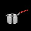 Large Capacity Oil Filter Basket for Outdoor BBQ Restaurant Cooking Deep Fry Basket Stainless Steels Round Wire Mesh