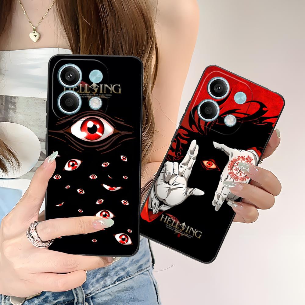 Anime Alucard Hellsing Phone Case for POCO M7 M6 M5 M4 M3 X7 X6 X5 X4 X3 Pro GT 5G Colorful Printing Cover Cover Luxury