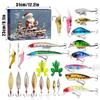 24-teiliger Adventskalender zum Angeln, Weihnachts-Countdown, Adventskalender mit Angelzubehör für Fische, erwachsene Männer, Teenager, Jungen, Weihnachtsüberraschungsgeschenk
