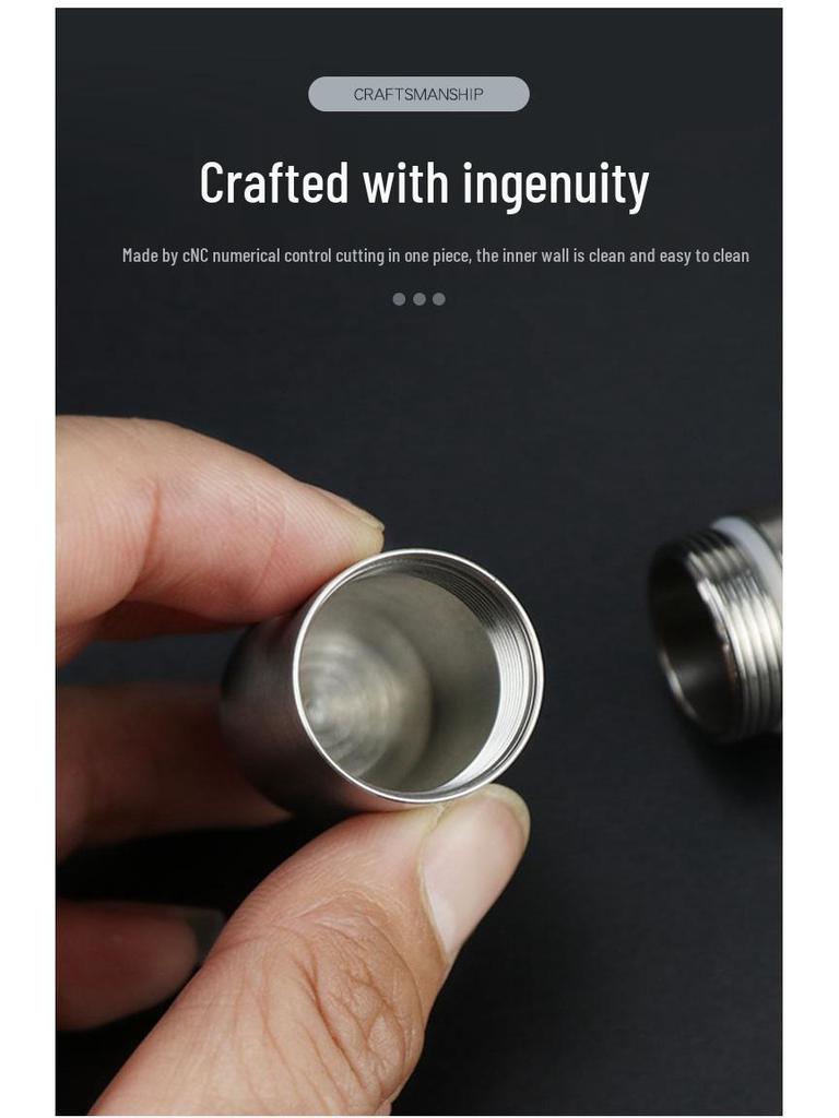 Stainless Steel Waterproof Pill Bottle Keychain - Portable Multi-Compartment EDC Storage.