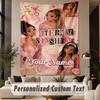 Custom Text Printed Tapestry Ariana Grande Pattern Large Wall Hanging Indoor Room Decor