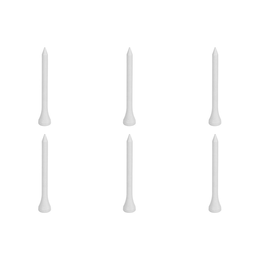 50Pcs Golf Tee Holder Maple Wood White Long Ball Base Set Kit for Outdoor Sports 70mm  2.76in