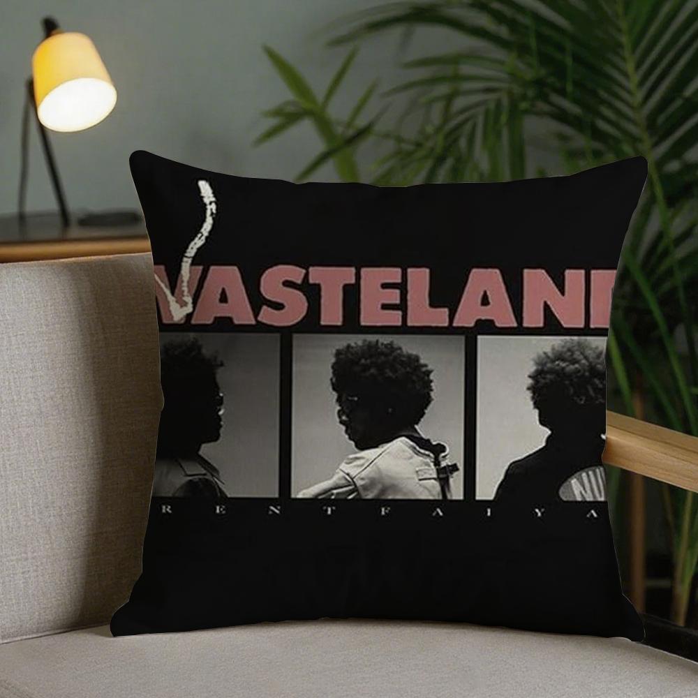 B-Brent Singer Faiyaz Pillow Case Square Pillowcase Double-Sided Printing Short Plush Sofa Cushion Bedroom Bedside PillowCover 12x12Inch