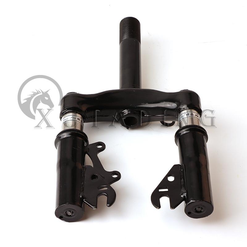 10 inch front hydraulic shock absorber front fork for electric scooter fixed rod motorcycle disc brake front fork parts