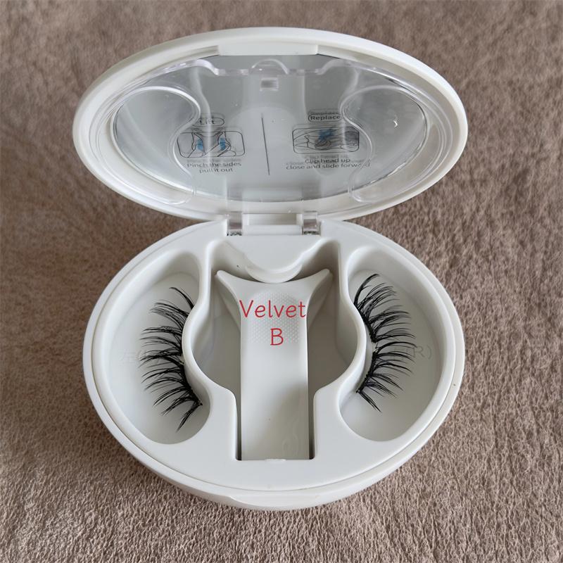 LUXURIÖSE D-Locken Weiche Magnetische Wimpern Oberes und Unteres Magnetisches Wimpern-Set Wiederverwendbar Tierversuchsfrei mit Fach Wimpernbox