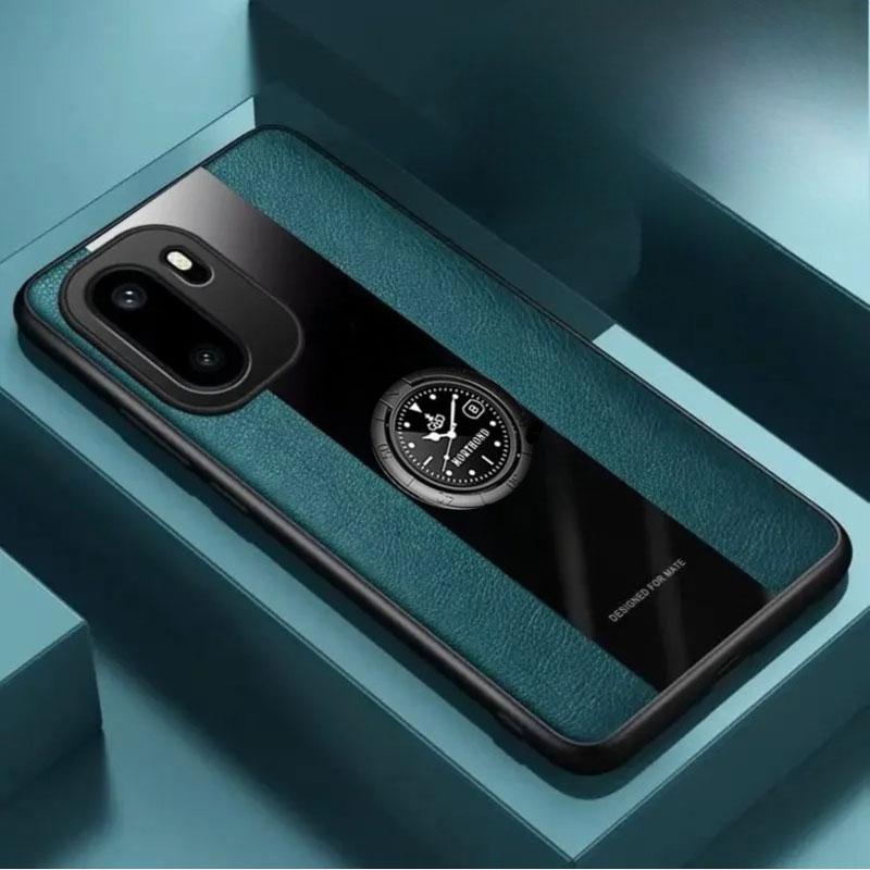 

Для OnePlus Ace6 Чохол з PU шкіри, протиударний, з магнітним кільцем-тримачем, для OnePlus15R 1+Ace 6 T 1+ 15R Матовий силіконовий чохол з м якою рамкою OnePlus Ace 6T зелений