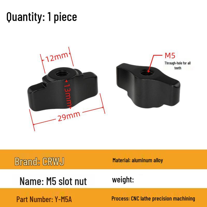 

Aluminum Alloy Hand-Tightened Knobs: M4-M8, 3/8 Imperial, 1/4 Z-Type, T-Type