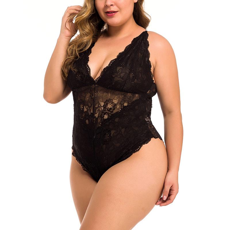 lace plus size teddies
