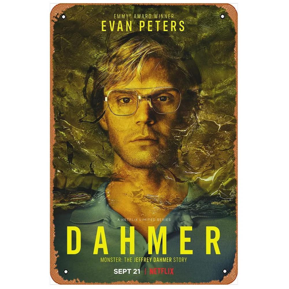 Classic Movie Metal Tin Signs Vintage Wall Art Urban Cowboys Dahmer Rocky Movie Posters for Home Cafe Bars Pubs Film Decoration