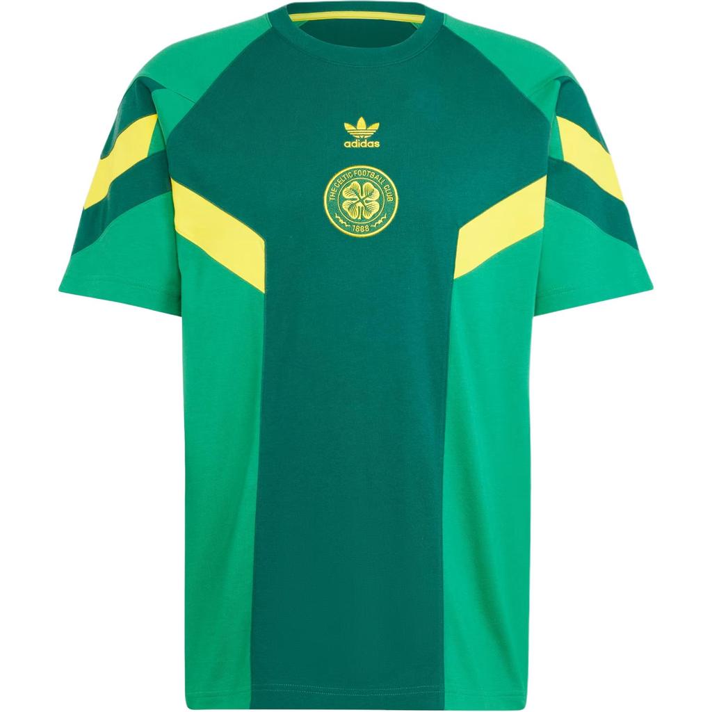 Adidas Originals Celtic FC Series Logo Football Crew Neck Short Sleeve T-Shirt Men Tops Team-Deep-Green Team-Green IS6497