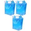 3 Stück 5L Großvolumige Trinkbeutel mit Mundstück Outdoor-Sport Tragbar Faltbar Trinkwasserbeutel