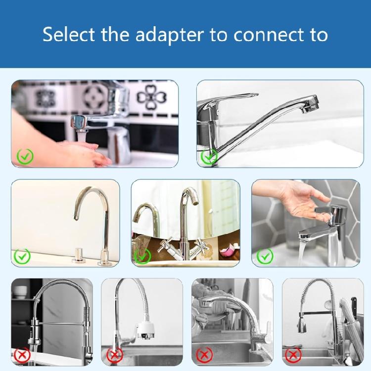 20 Pieces Tap Adapter Set Multipurpose Water Tap Connectors Thread Adapter for Kitchen Faucets and Garden Hose Use