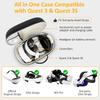 Hard Travel Storage Bag for Meta Quest 3 3S VR Glasses Waterproof Hard Shell Quest3 Funda Accessories Portable Carrying Case