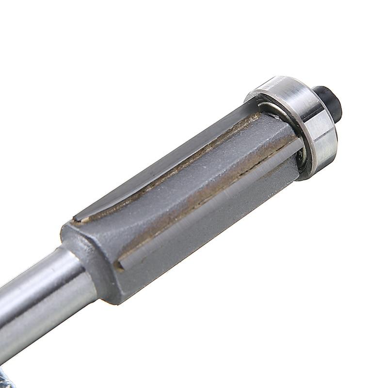 1PC 8mm Shank 4 Teeth Extra Long Flush Trim Router Bit Bearing Woodworking Milling Cutter