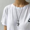 RUI RUI YU Charm Blue Whale Jumping Pendant Necklace Fashionable Men and Women Simple Necklace Sweater Chain Accessories Jewelry