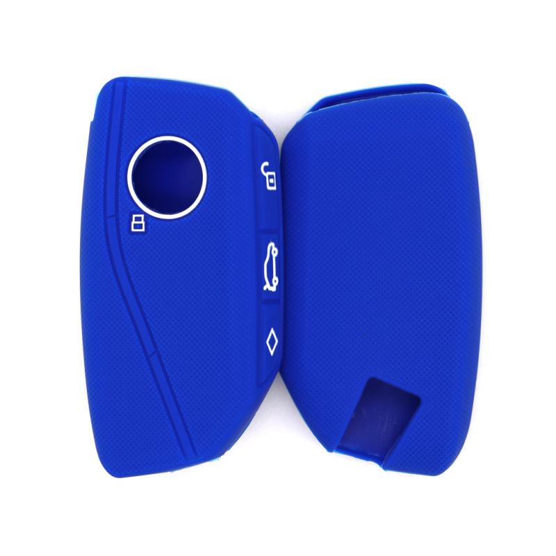 

Чехол для автомобильного ключа для BMW 7 серии 735li 740li X7 i7 X1 чехол для пульта дистанционного управления синий