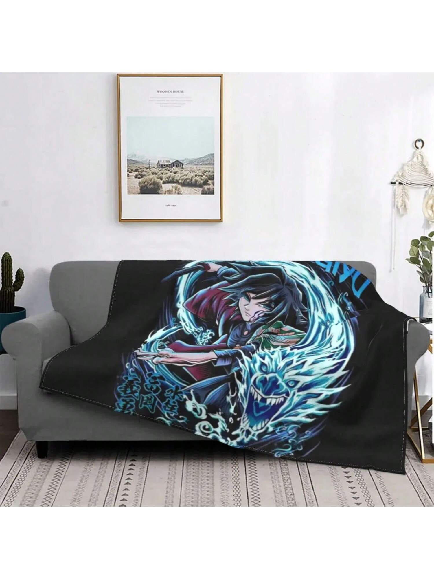 Tomioka Giyu An Ultra-Soft Micro Fleece Blanket 75X95CM