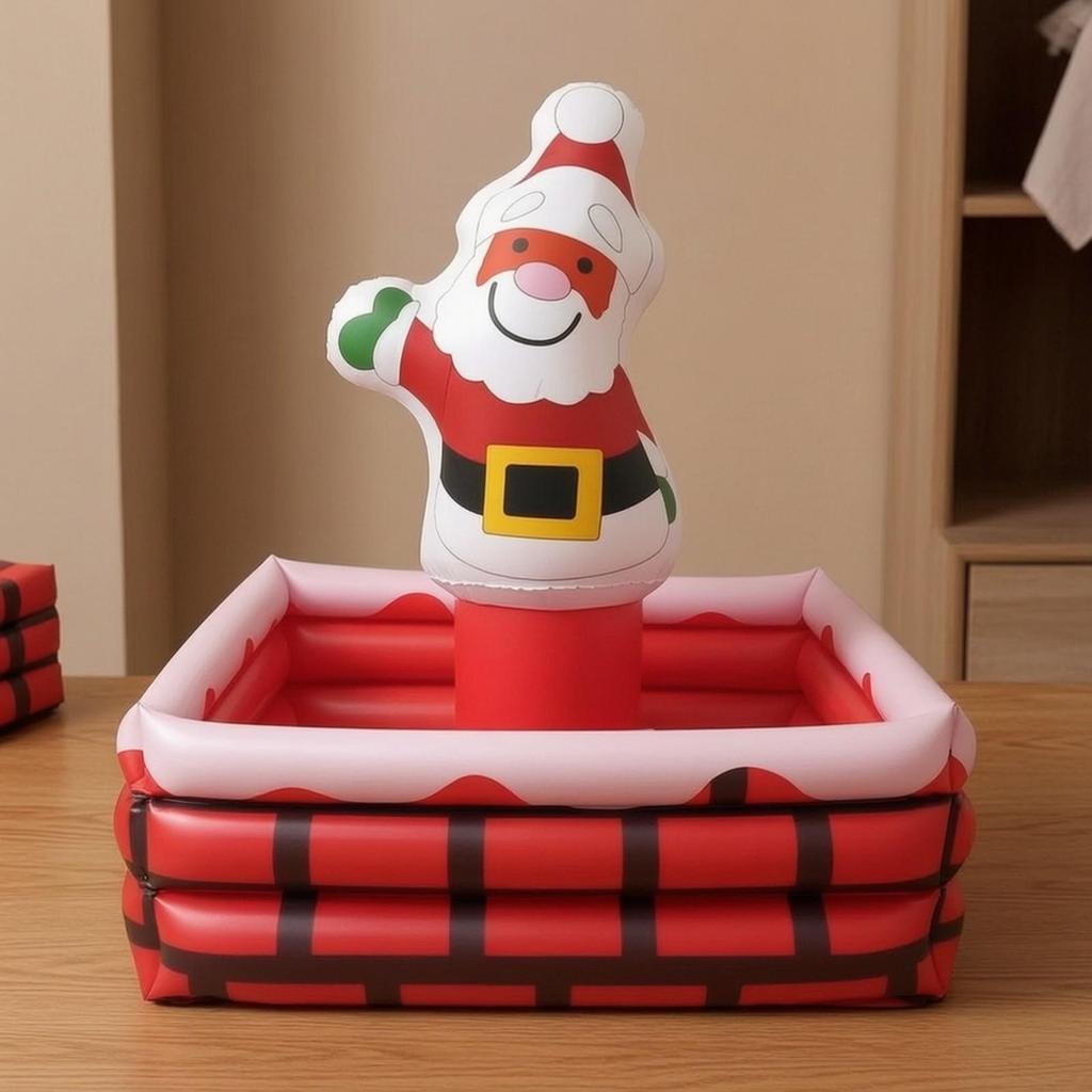 Inflatable Ice Bucket Christmas-Themed with Santa
