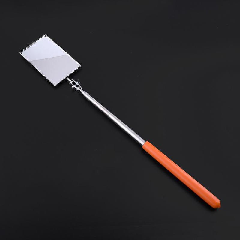 Square/Round 360 Degree Rotatable Angle Mirror Extendible Inspection Stainless Steel Mirror Automotive Repair Detection Tool
