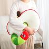 Throw Worm Apple Pillow Doll U Shaped Neck Pillows Plush Toy Cushion Office