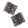 2Pcs Decorative Box Hing with Screw Three Folding Hinge Hardware for Door/Cabinet/Furniture/Vintage Jewelry Chest Bronze/silver
